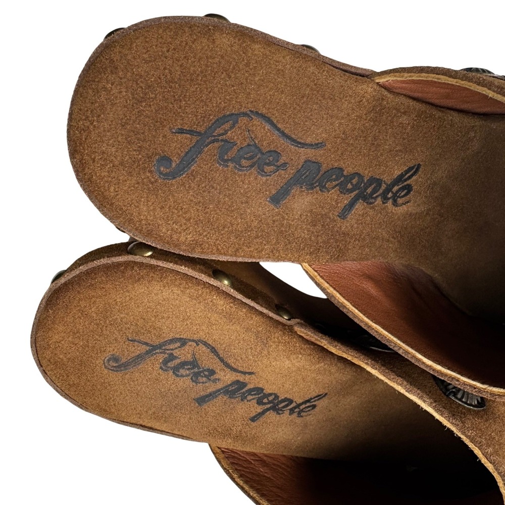Free People Tan Studded Clogs - Picture 14 of 16
